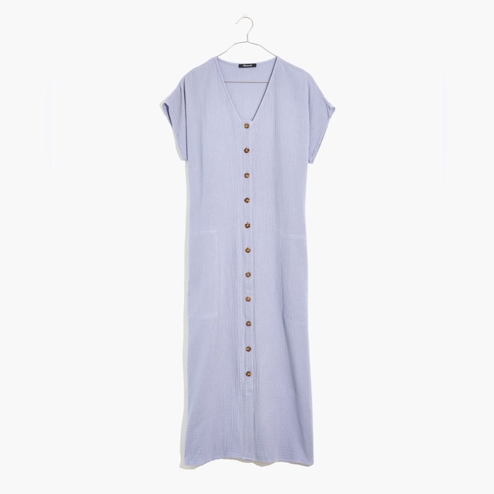 Madewell Lightspun Easy Midi Dress size small